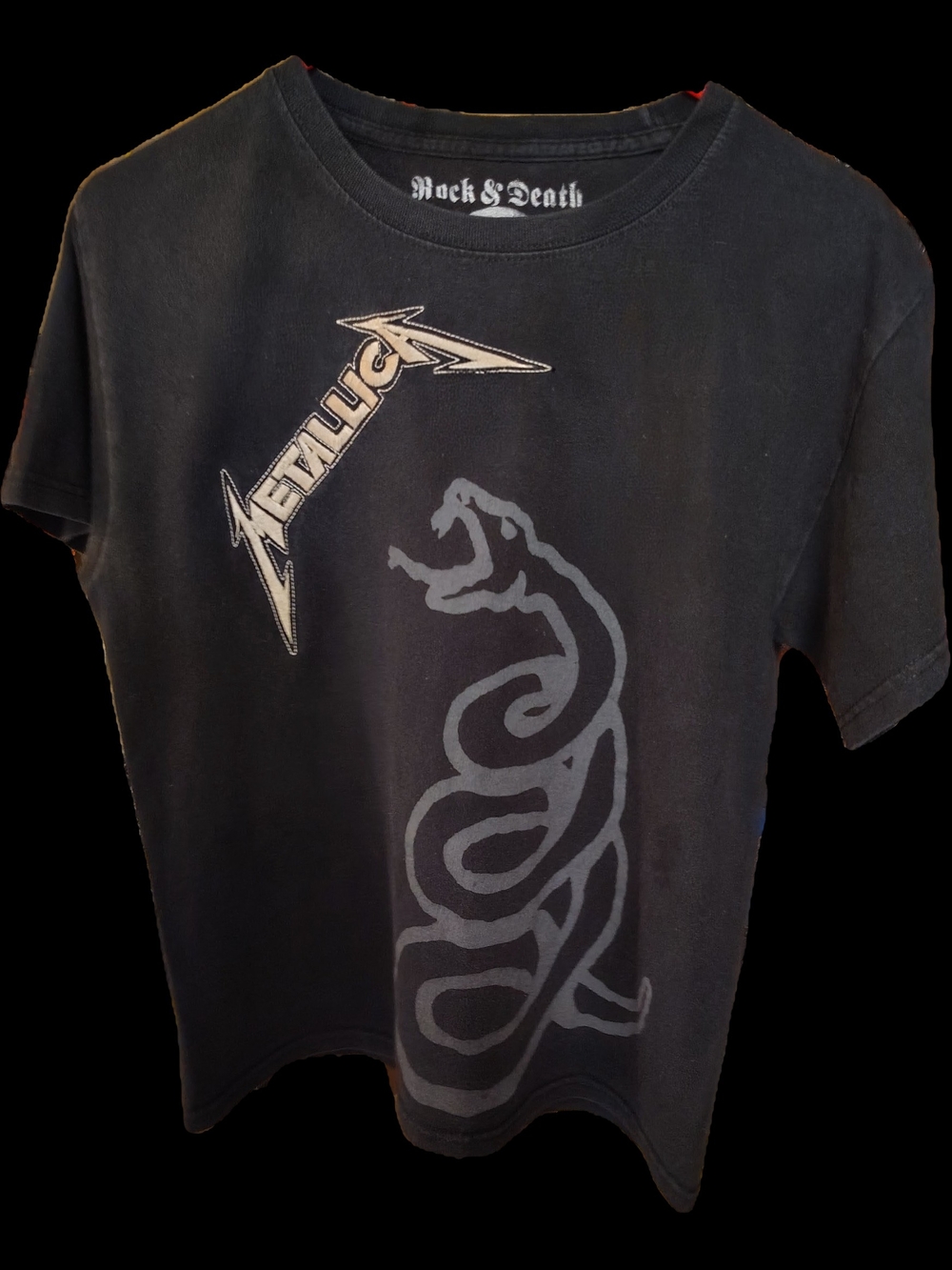 Metallica Rock & Death Skull Graphic Black Tee